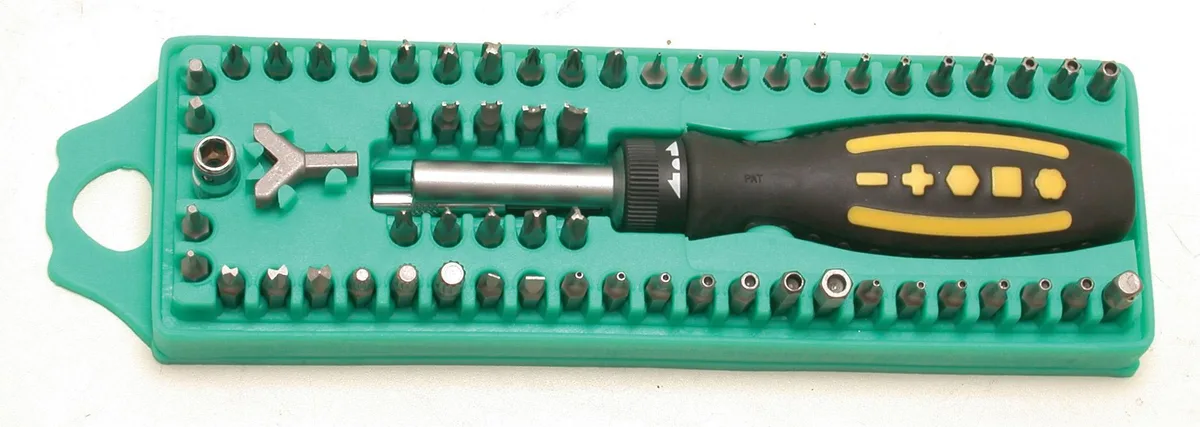 Eclipse Eclipse 800-081 62-piece screwdriver bit set 1/4 inch hex shank — product photo