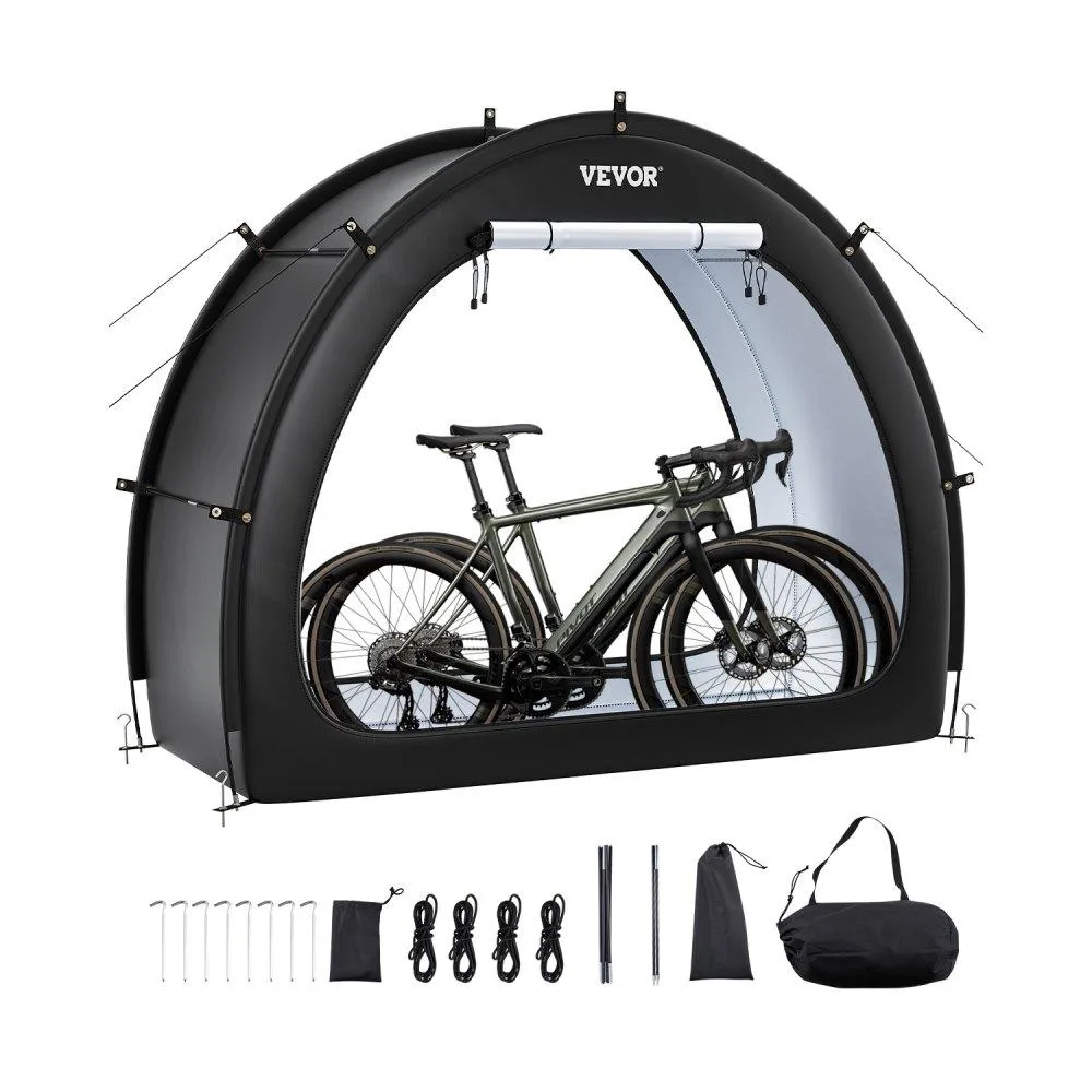 VEVOR VEVOR Fan-Shaped Bike Storage Tent 1-2 Bicycles 210D Oxford Fabric 1706x2011x792 mm — product photo