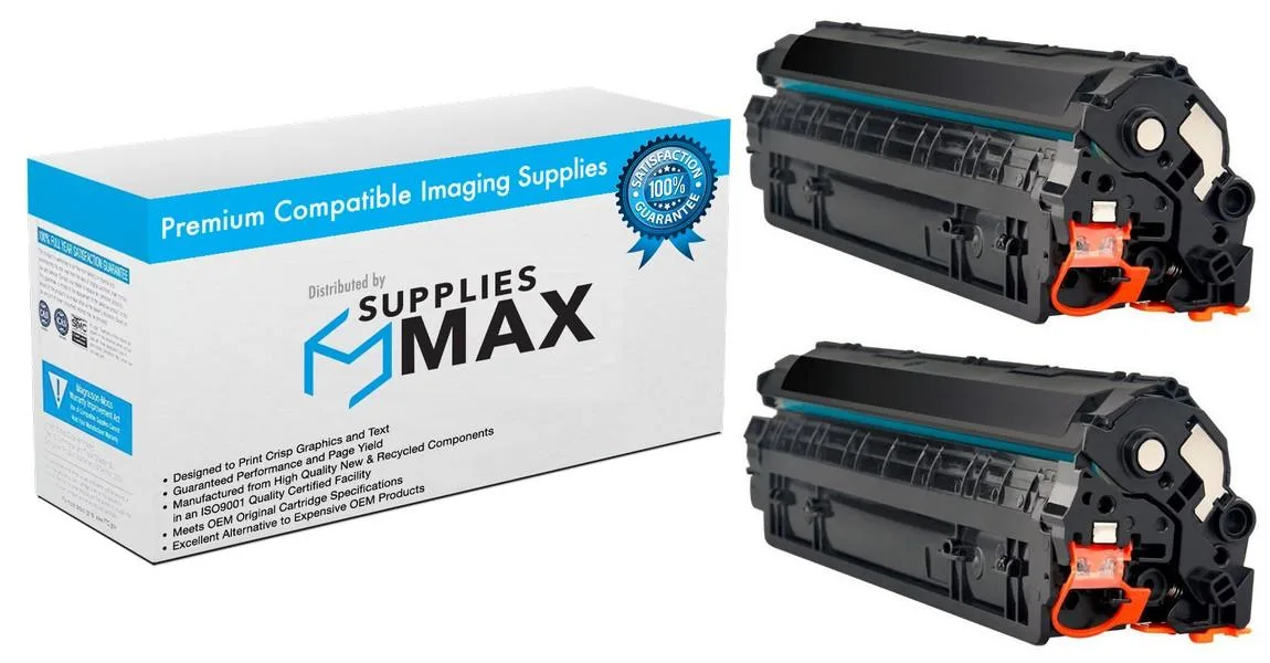 SuppliesMax SuppliesMax Black Toner Cartridge 2-Pack 1100 Pages HP 134A W1340AD1 — product photo