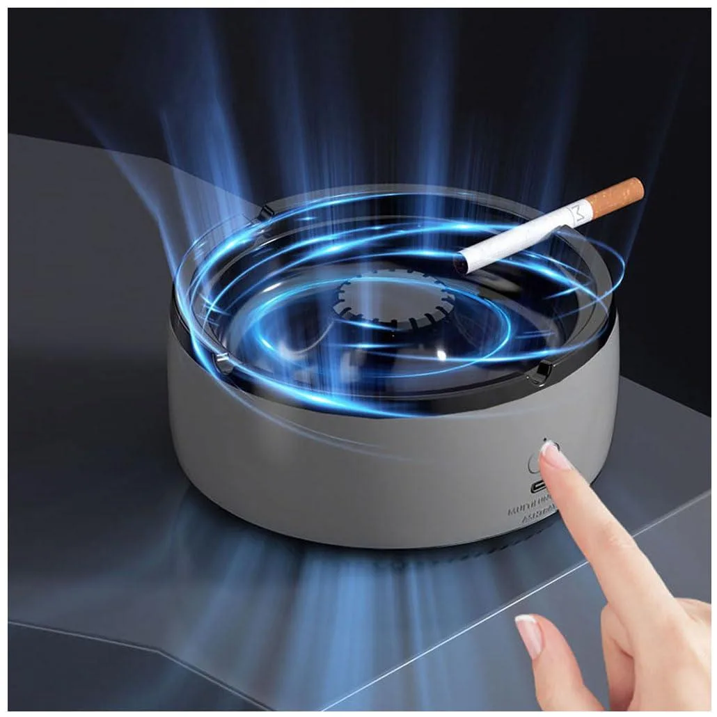  Baldwin Smokeless Ashtray Air Purifier Grey — product photo