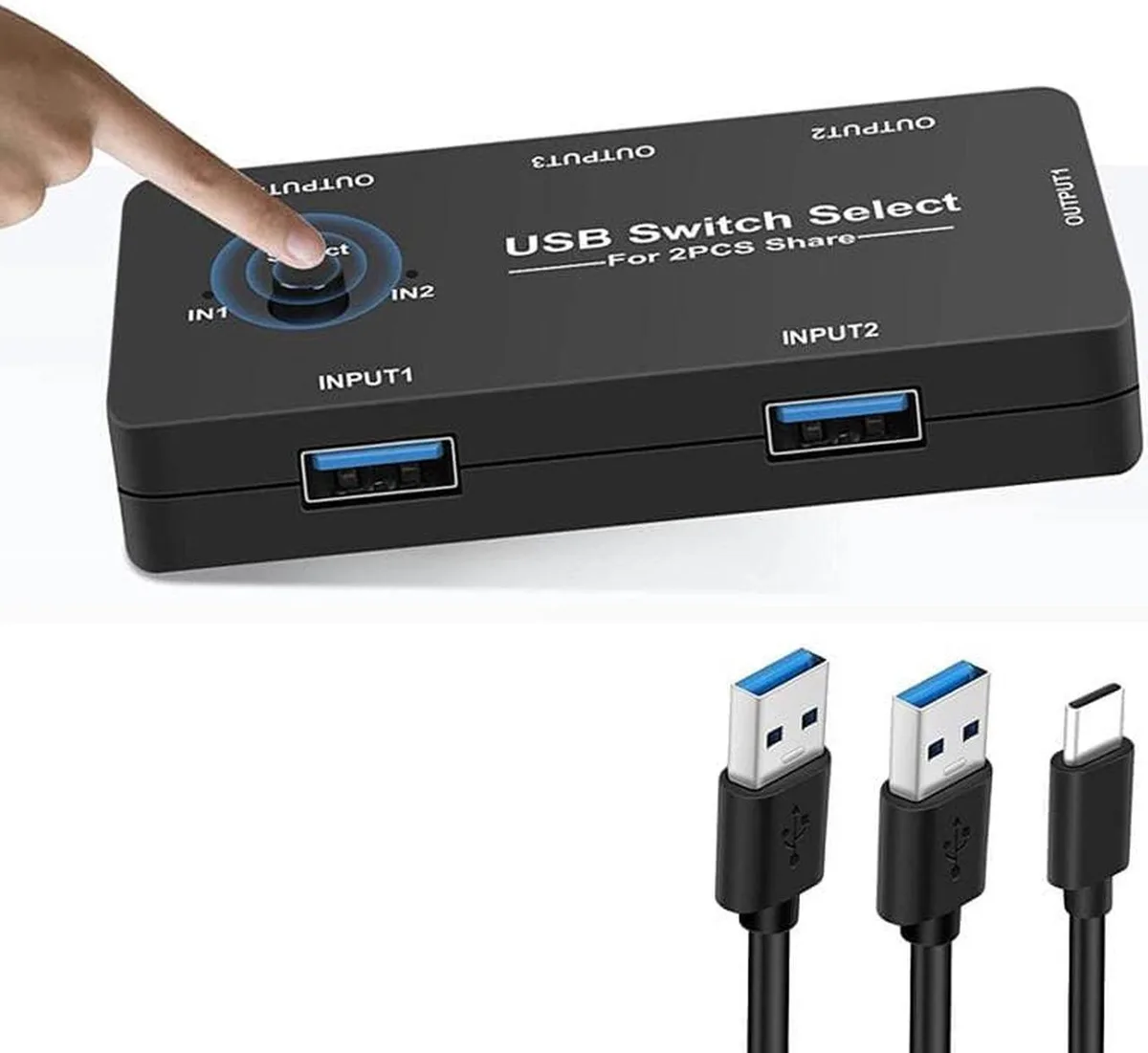 Vszerda Vszerda 2-Port 4-Device USB 2.0 KVM Switch — product photo