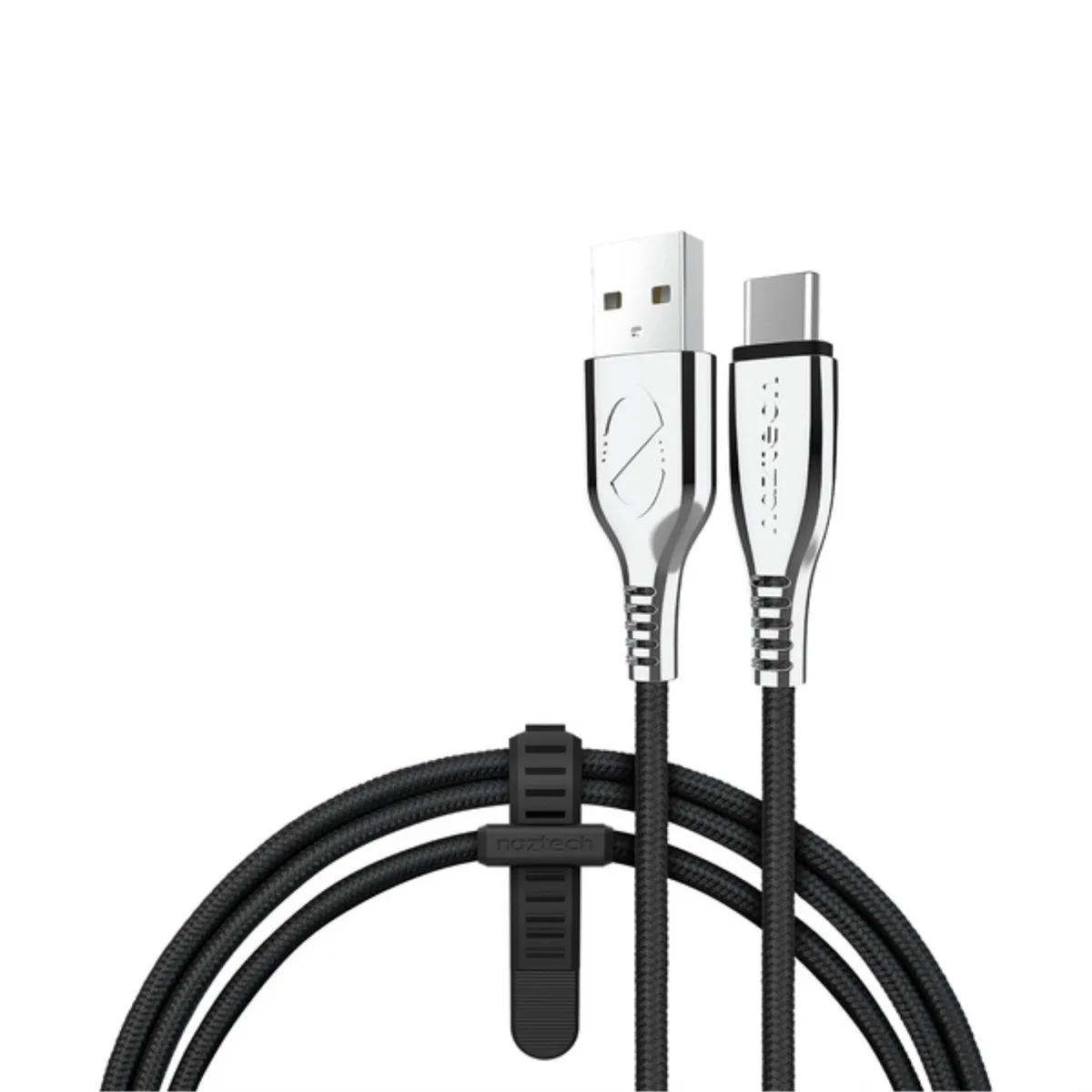 Naztech Naztech 15499 6-Ft Titanium USB-C Braided Cable Black — product photo