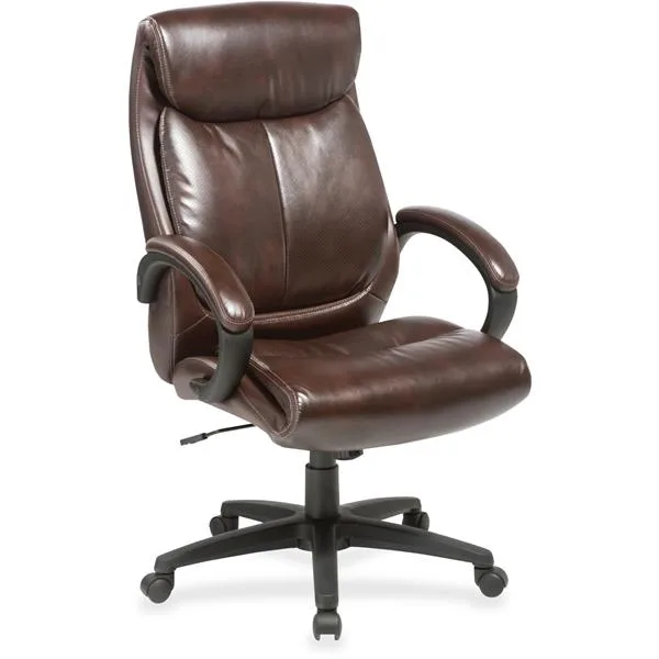 Lorell Lorell 59498 High-Back Executive Chair Brown 250 lb — product photo