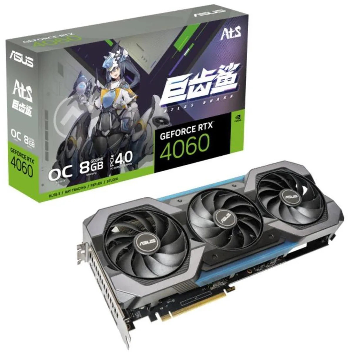 ASUS ASUS ATS GeForce RTX 4060 8GB graphics card — product photo