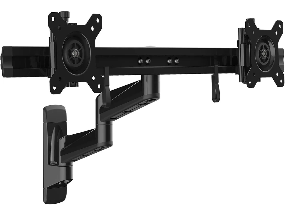 STARTECH STARTECH ARMDUALWALL Dual Monitor Wall Arm 15-24in VESA 75x75 100x100 23in Extend — product photo