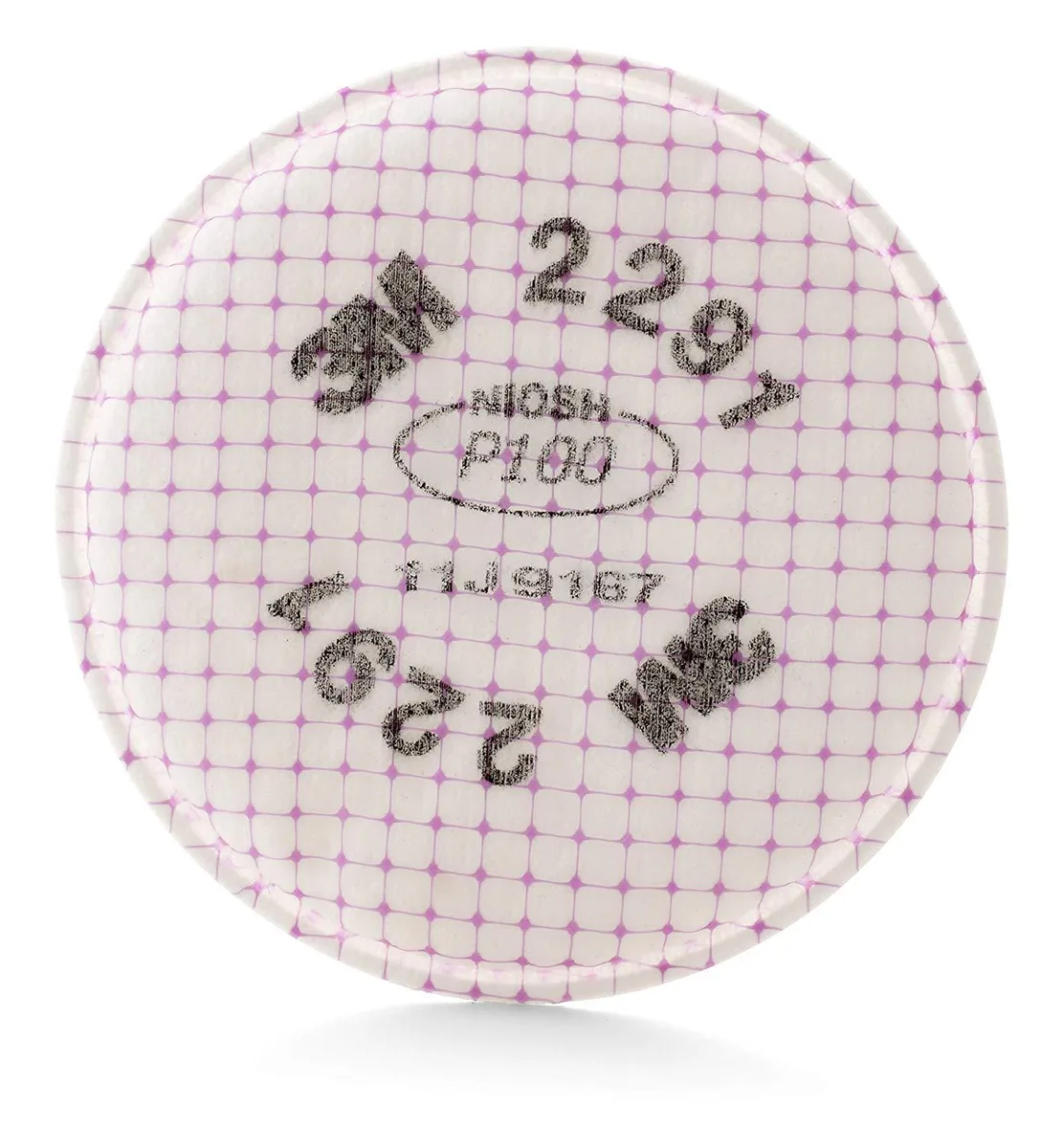 Box of one hundred magenta 3M 2291 P100 filter cartridges