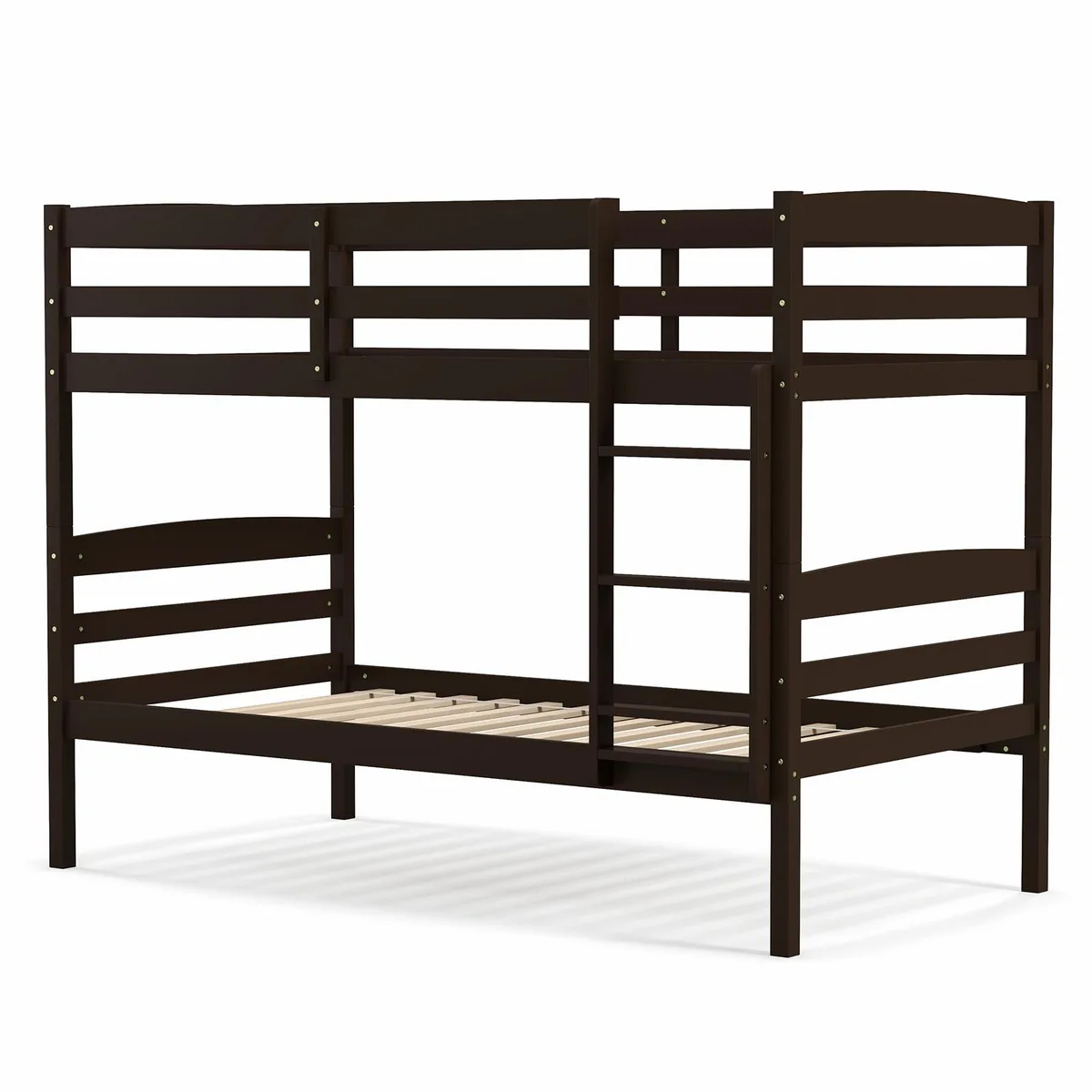 SlickBlue SlickBlue Solid Wood Twin Bunk Bed Espresso 79.5x44x60.5 — product photo