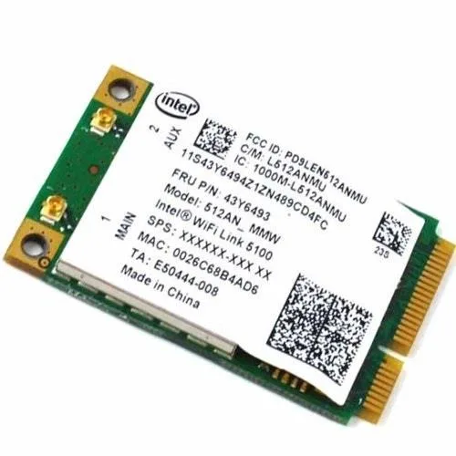 Lenovo Lenovo ThinkPad Intel WiFi Link 5100 802.11 a/b/g/n M.2 Wi-Fi Adapter FRU 43y6493 — product photo