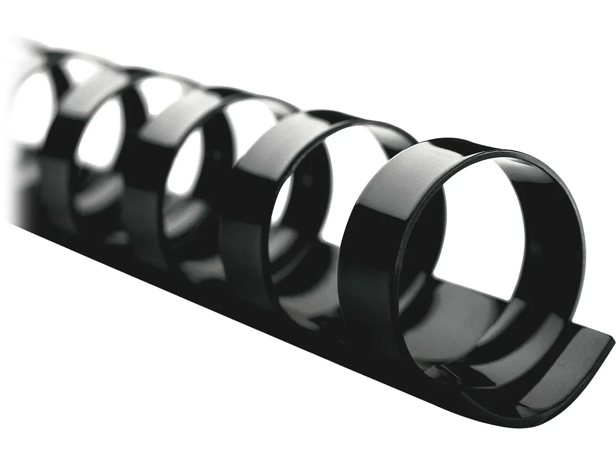 GBC GBC 4000044 CombBind Standard Spines 3/8" 55 Sheet Black 100/Box — product photo