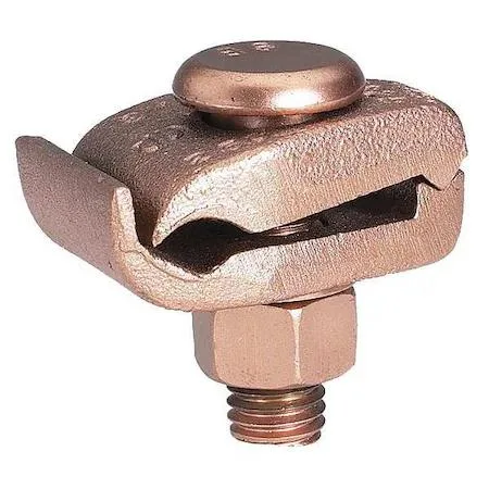 Copper ground connector for 2/0 AWG to 250 kcmil wire, 2.32 in long