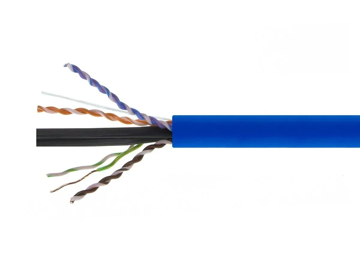 Monoprice Inc. Monoprice 143704 Cat6A Plenum Bulk Cable 500ft Blue 23AWG 650MHz UTP CMP TAA — product photo