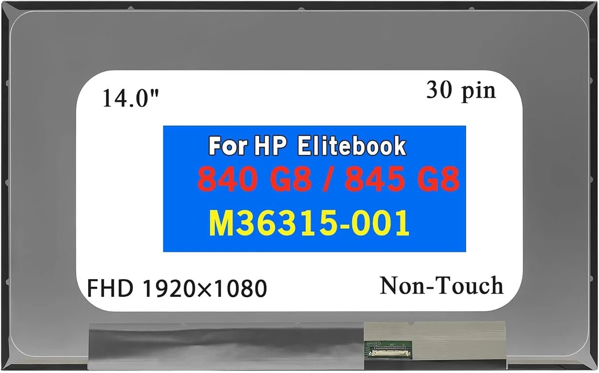 NUOLAISUN NUOLAISUN 14.0" FHD 30-pin laptop screen for HP EliteBook 840/845 G8 — product photo