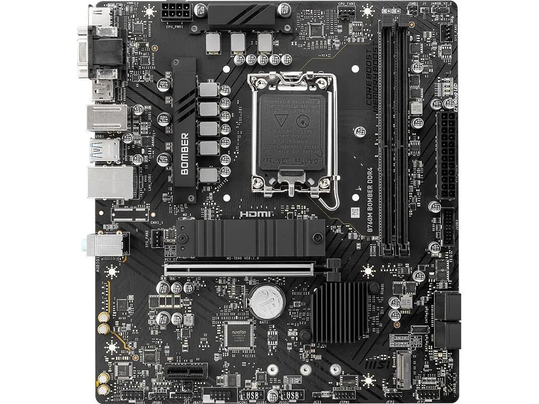 MSI MSI B760M BOMBER DDR4 Intel Motherboard — product photo