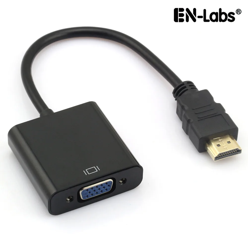 EN-Labs EN-Labs ADHD2VGABK HDMI to VGA adapter converter black 1920x1080 — product photo