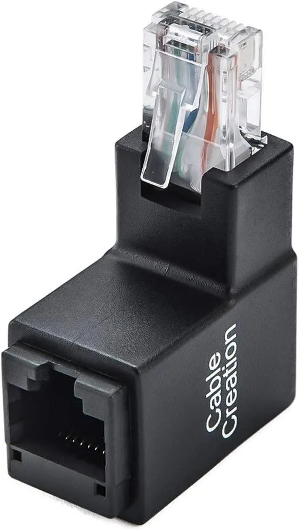 CableCreation CableCreation 90/270 Degree RJ45 Female to Male Adapter — product photo