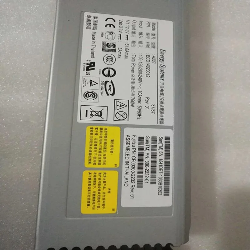 KHACHIMO KHACHIMO SPARC T5220 750W Power Supply A227 300-2232-01 ECD14020012 — product photo