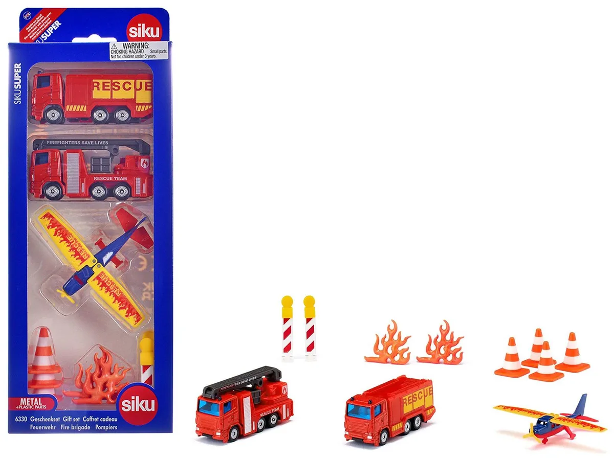Siku Siku Fire Brigade 11 piece Set Diecast Model — product photo