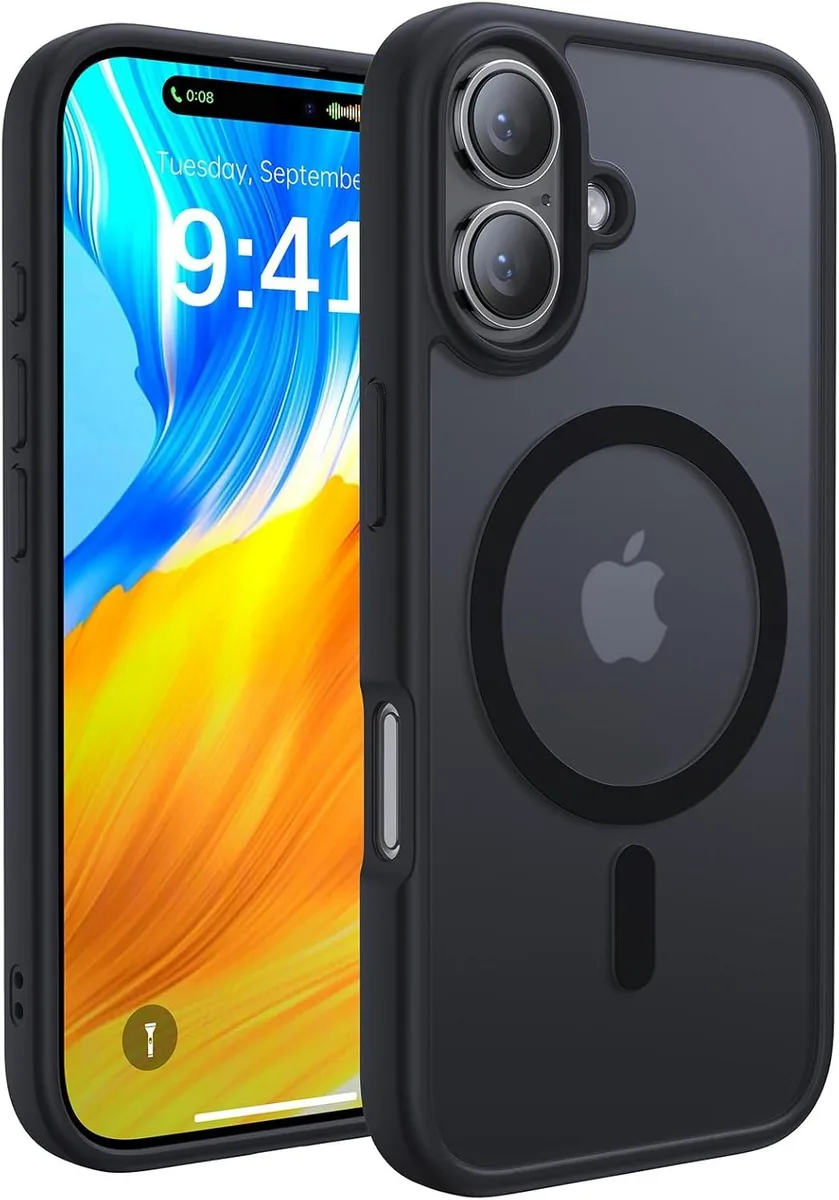iworkmart iworkmart iPhone 16 Case 6.1 Black MagSafe Military Drop Protection — product photo