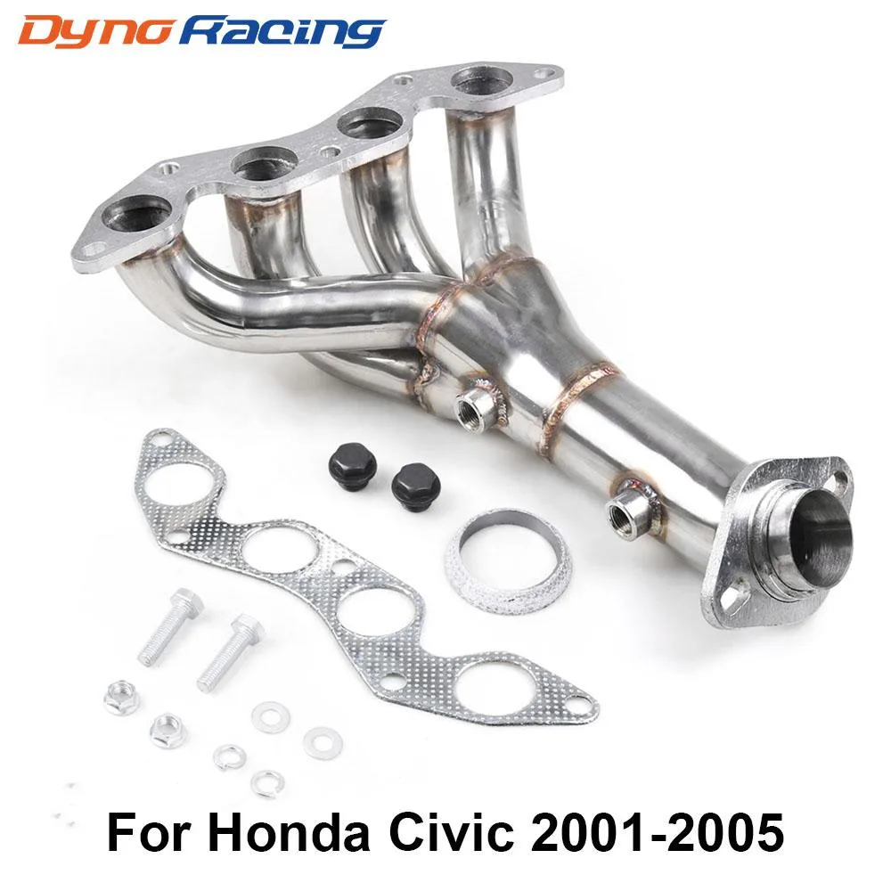 Dyno Racing Dyno Racing Stainless Steel Exhaust Header 1.7 Civic DX/LX 01-05 — product photo