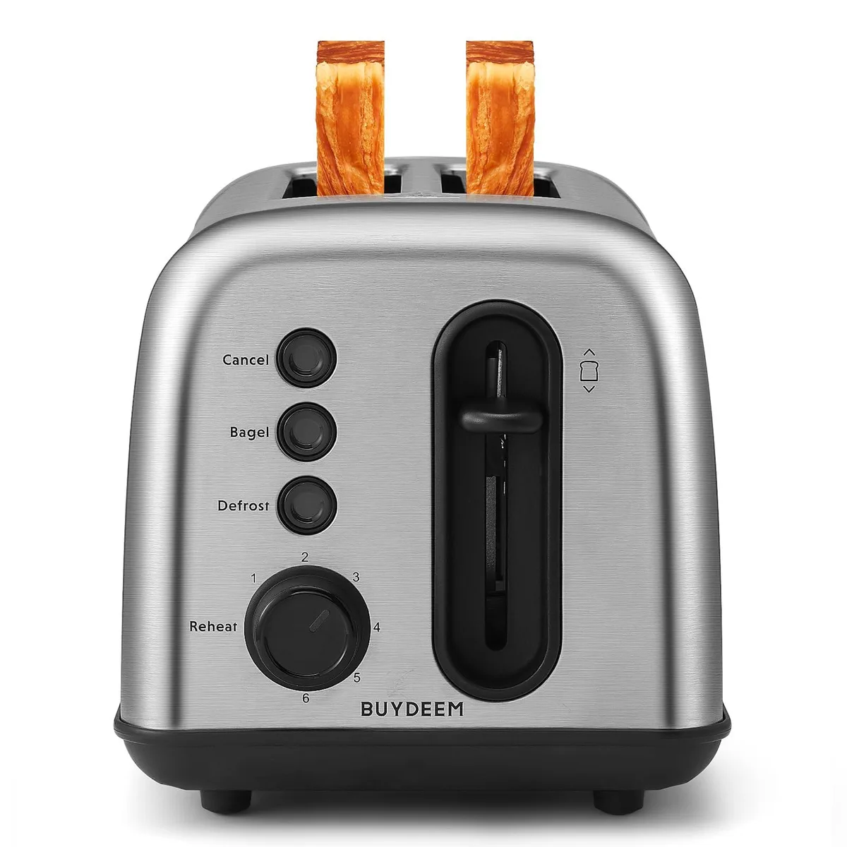  BUYDEEM DT420 2-Slice Toaster Silver 1.5" Slots 900W — product photo