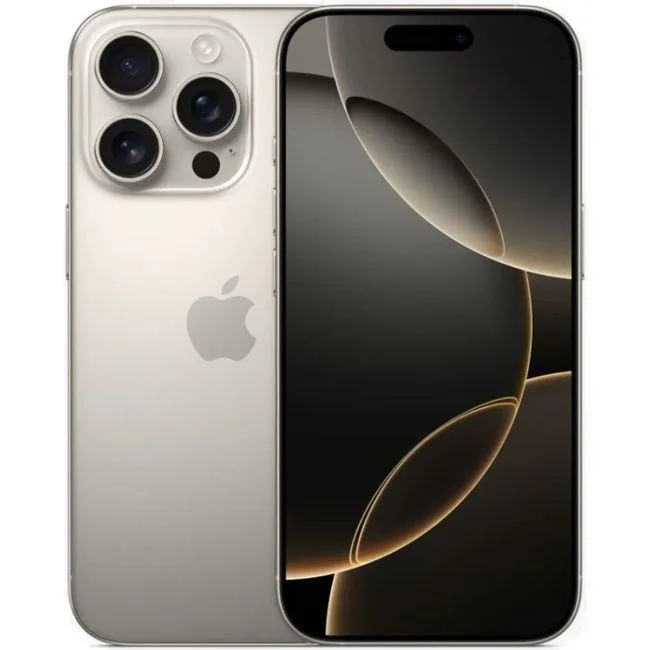 Apple Apple iPhone 16 Pro 128GB Natural Titanium cell phones - unlocked — product photo