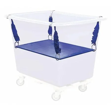 Blue spring lift kit with steel wire platform and vinyl cover, 31-1/2 by 19 inches
