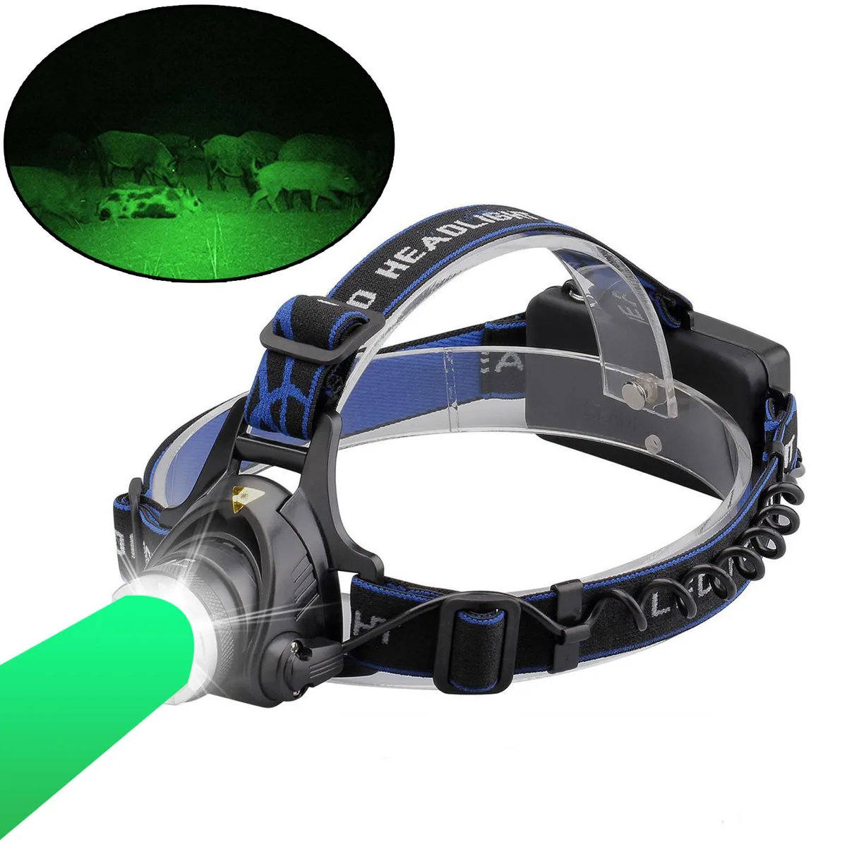GRACETOP GRACETOP GreenLight Headlamp 1800 Lumens Green 300g — product photo