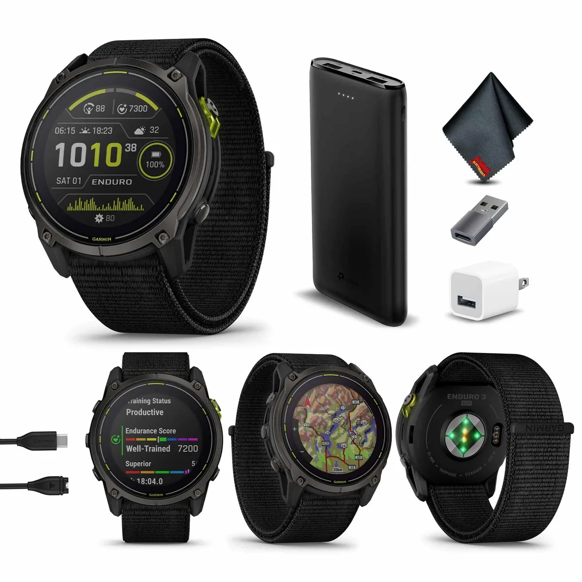 Garmin Garmin Enduro 3 Solar Sapphire Bundle 1.4 63 320 90 .62 — product photo