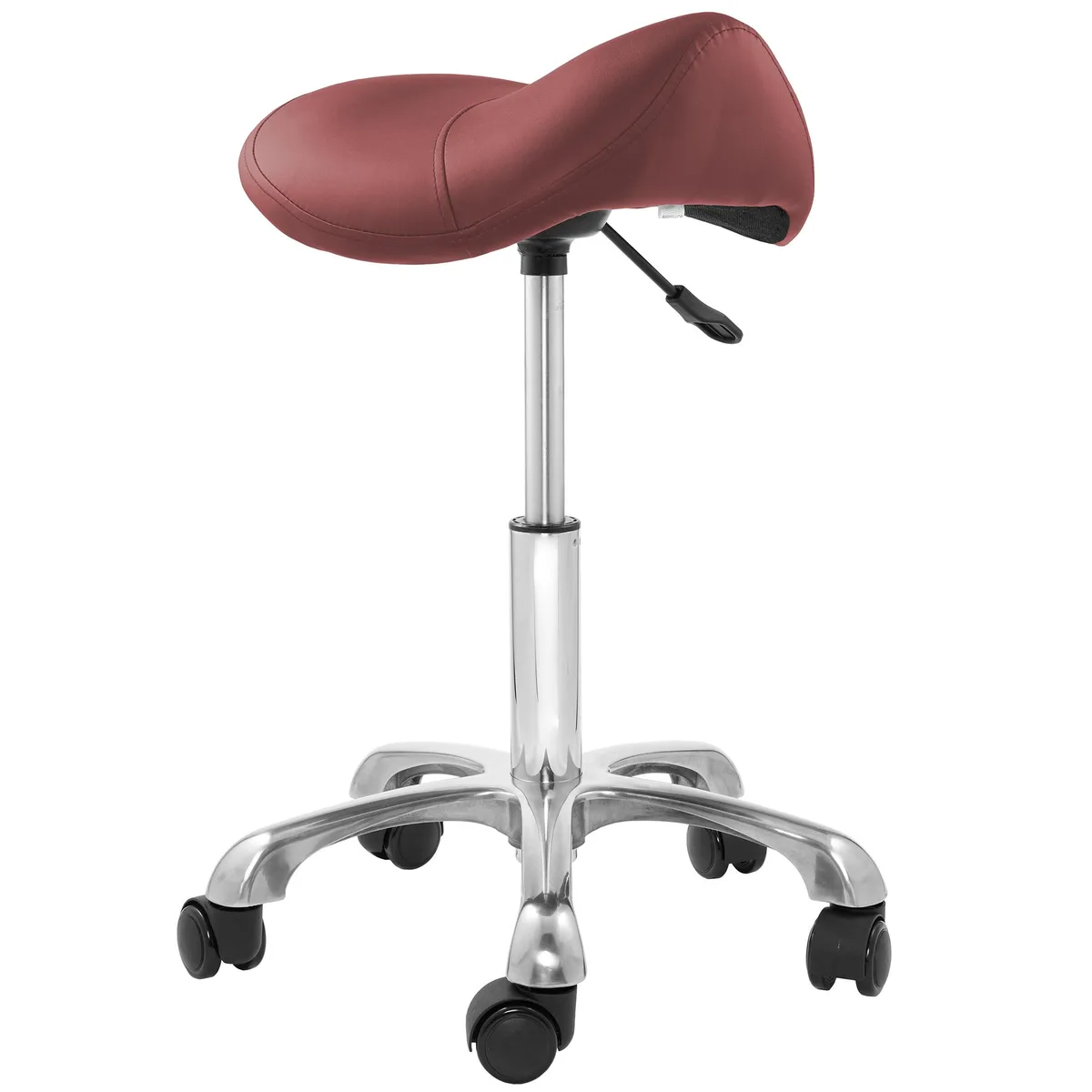 Saloniture Saloniture Professional Ergonomic Saddle Stool, Burgundy — product photo
