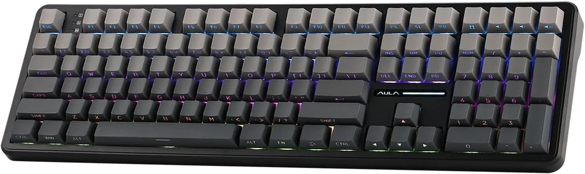 TUKO TUKO F108 Wireless Gaming Keyboard 108 Keys 4000mAh Black Gradient — product photo