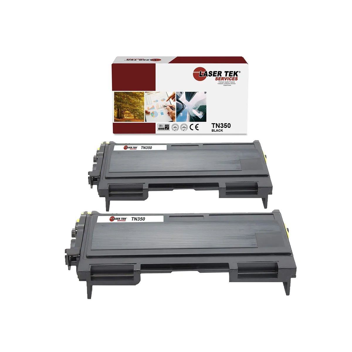Laser Tek Services Laser Tek Services TN350 Black Toner Cartridge 2PK — product photo