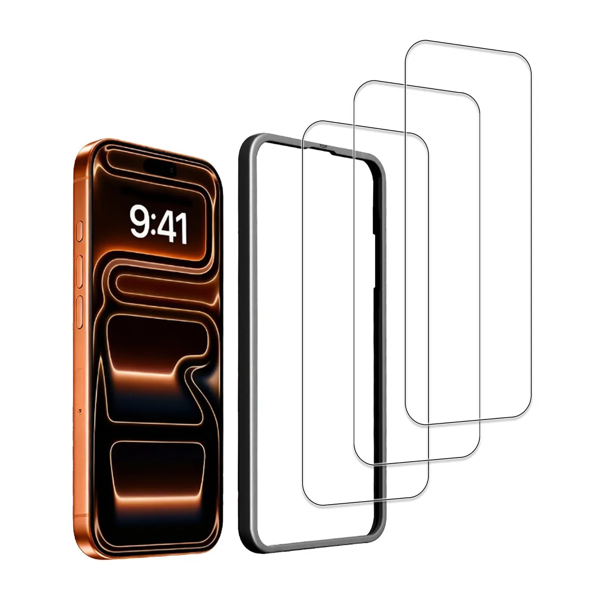  W&amp;O iPhone 17 Pro Screen Protector 6.3 inch 3 Pack 2025 — product photo