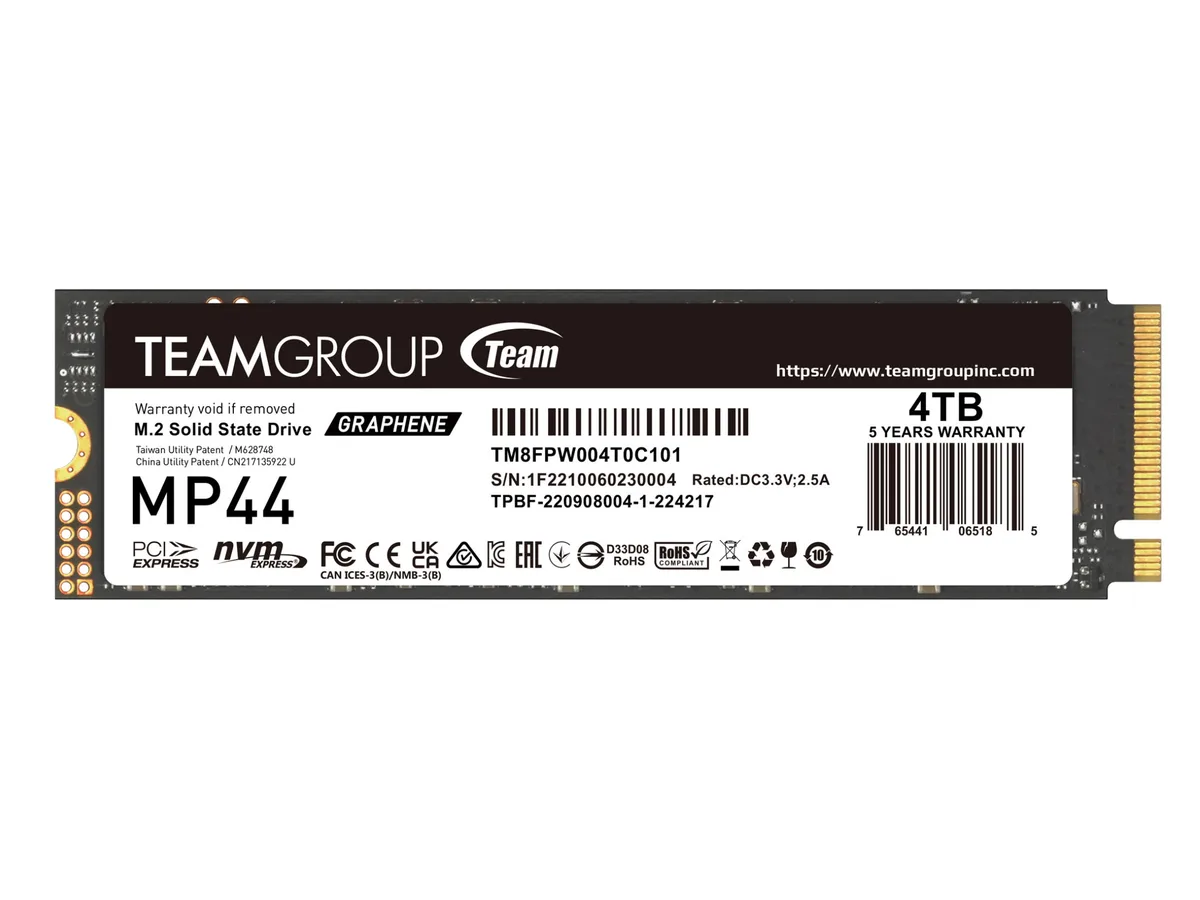Team Group Team Group MP44 TM8FPW004T0C101 4TB M.2 2280 internal SSD — product photo