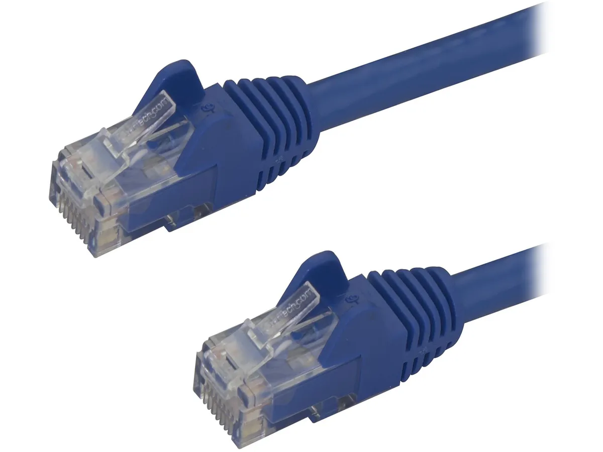 STARTECH STARTECH N6PATCH7BL Cat6 network ethernet cable 7 ft Blue Snagless 24 AWG 250 MHz 10Gbps 100W PoE — product photo