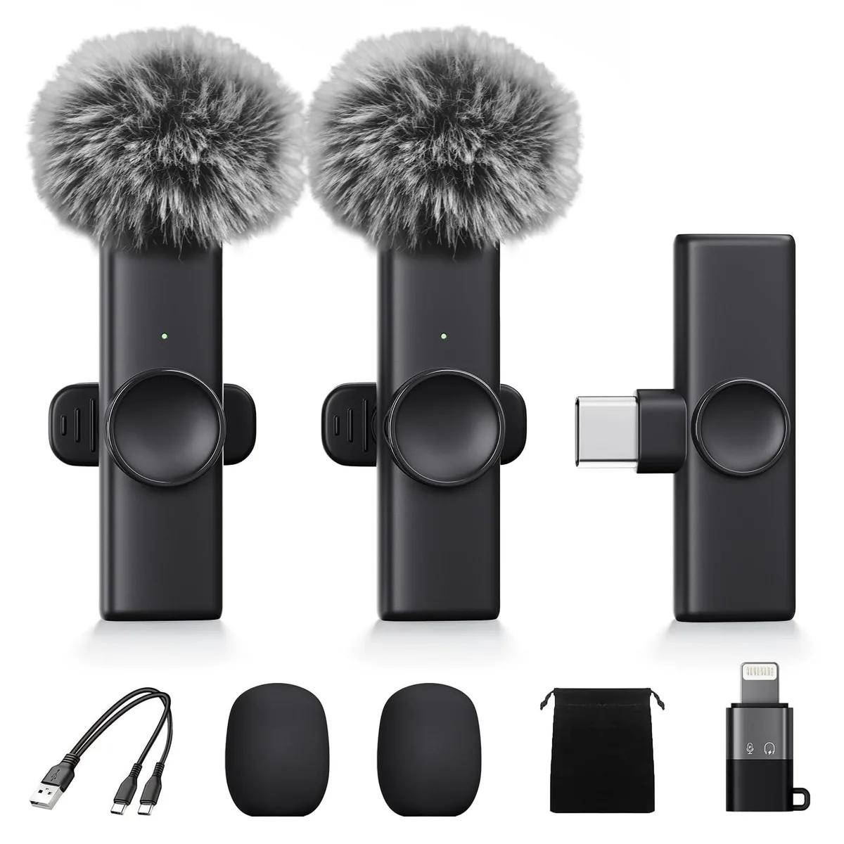  Audiprosxx K11 2-pack Wireless Lavalier Microphone Lightning 60 dB — product photo