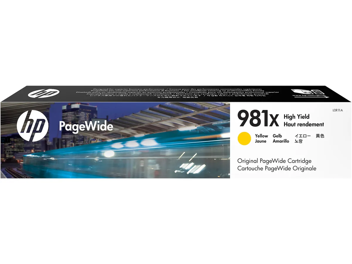HP HP 981X L0R11A Yellow High Yield PageWide Ink Cartridge 10000 Pages — product photo