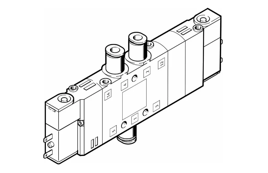 Festo Festo CPE14-M1BH-5/3B-QS-8 196896 air solenoid valve — product photo