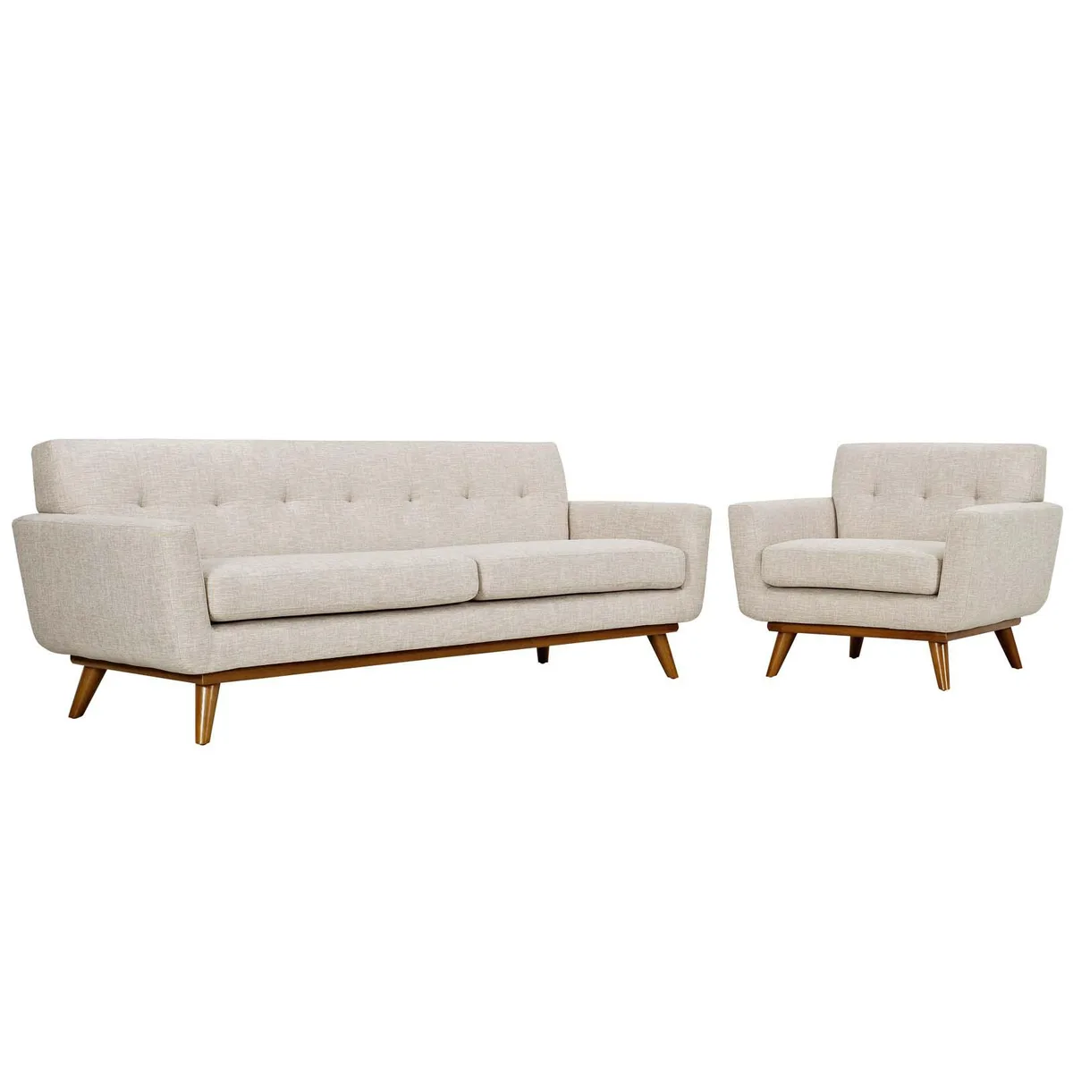 Modway Furniture Modway Furniture Engage Armchair &amp; Sofa Set Beige — product photo