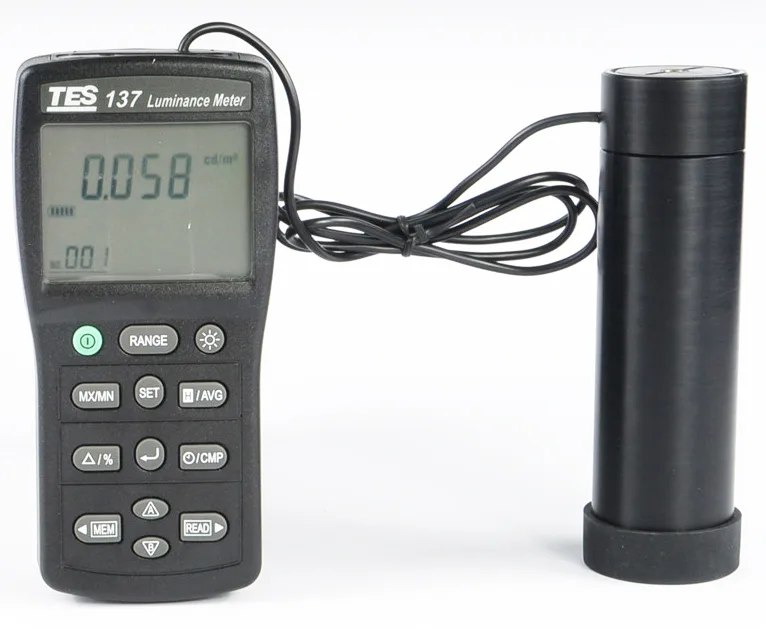 TES Electrical Electronic Corp. TES Electrical Electronic Corp. TES-137 Electrician Tool Luminance Meter 0.01-1999k cd/m² 0.001-580.0k fL — product photo