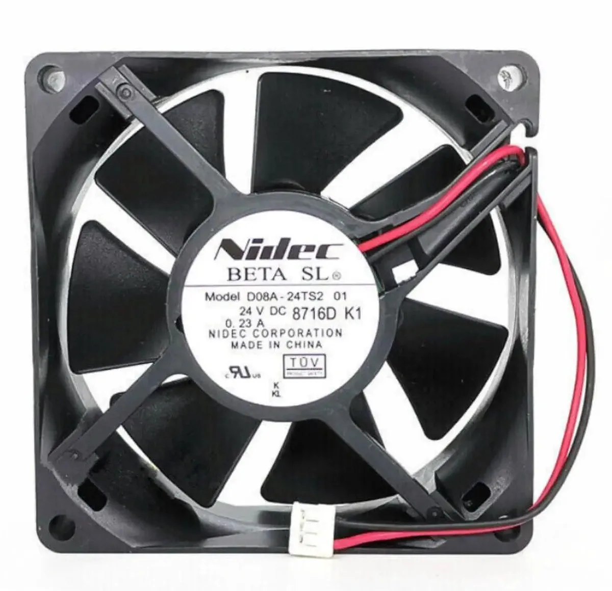 Vszerda Vszerda D08A-24TS2 80x80x25mm 24V 0.23A 2-Line Cooling Fan — product photo