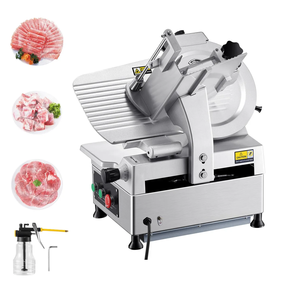 VEVOR VEVOR BH-300 Automatic Meat Slicer 12 in 550W 304 RPM 0-.3 in Thickness — product photo