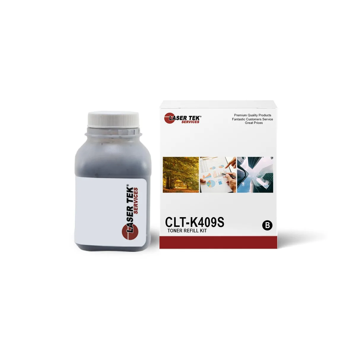 Laser Tek Services Laser Tek Services CLP315 Black Toner Refill Kit for CLT-K409S — product photo