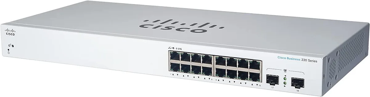 Cisco Systems, Inc. Cisco Systems, Inc. CBS220-16P-2G 16-port PoE network switch — product photo