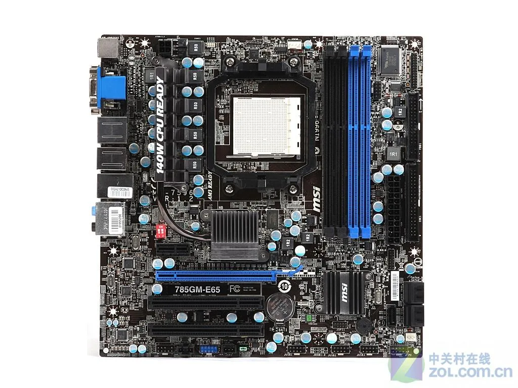 MSI MSI 785GM-E65 AMD 785G Socket AM3 16GB DDR3 Micro ATX Motherboard — product photo