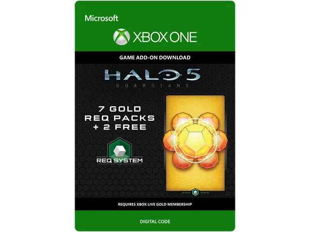 Microsoft Microsoft 7LM-00003 Halo 5: Guardians 9 Gold REQ Packs downloadable game — product photo