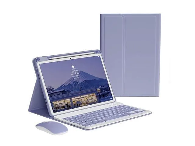 LORDWORLD LORDWORLD Keyboard Case with Mouse for iPad Pro 11 M4 2024 Purple — product photo