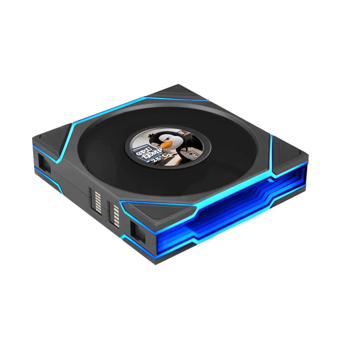 Lian Li Lian Li UNI FAN TL LCD Flex 120 mm Reverse Blade ARGB Single Pack 1.8-inch LCD Black — product photo