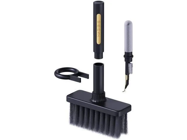 ORVIX ORVIX 5-in-1 Keyboard Cleaning Kit Charcoal Bristles Black — product photo