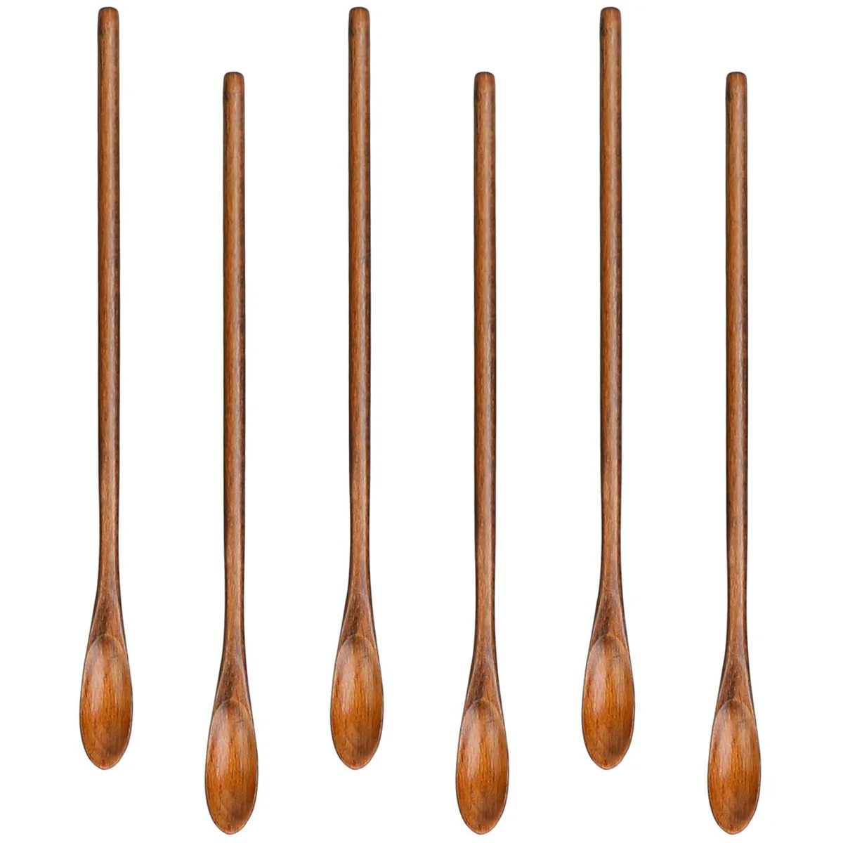  KALIONE Shape A 6 Pcs Wooden Coffee Spoons 20x1.3cm — product photo