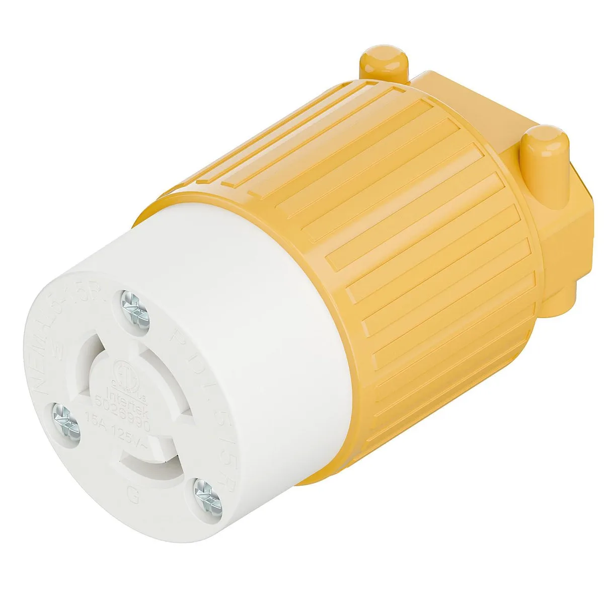 LORDWORLD LORDWORLD NEMA L5-15R Twist Lock Female Receptacle 15A 125V Yellow — product photo